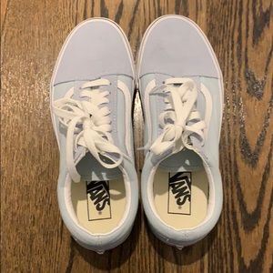women’s light blue vans
